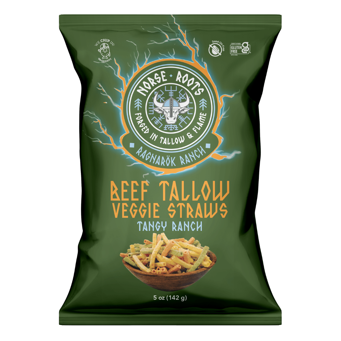 Ragnarok Ranch 6-Pack | Ranch Veggie Straws Fried in Beef Tallow