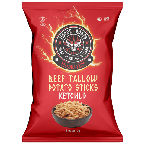 Potato Sticks | Ketchup | Beef Tallow Fry Sticks | 2-Pack, 18oz - Norse Roots