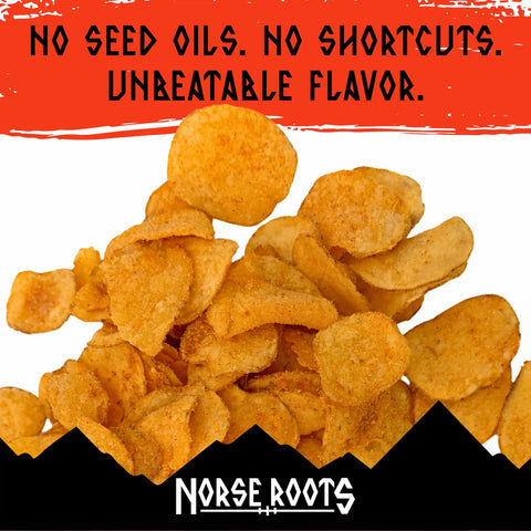 Berzerker — Spicy All-Season | Beef Tallow Chips, No Seed Oils - Norse Roots