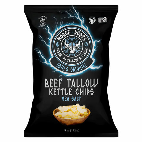 Odin's Original — Sea Salt | Beef Tallow Chips (6-Pack) - Norse Roots