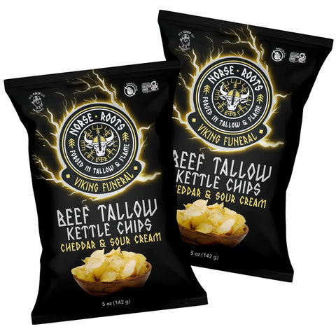 Viking Funeral | Beef Tallow Chips (2-Pack) - Norse Roots