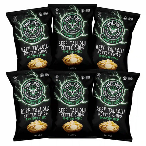 Valhalla Feast | Beef Tallow Chips (6-Pack) - Norse Roots