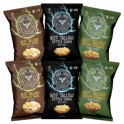 Treasure Trove Variety Pack | Beef Tallow Snack 6-Pack - Norse Roots