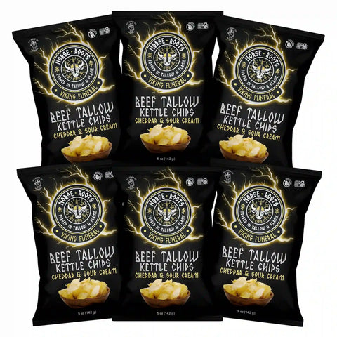 Viking Funeral | Beef Tallow Chips (6-Pack) - Norse Roots